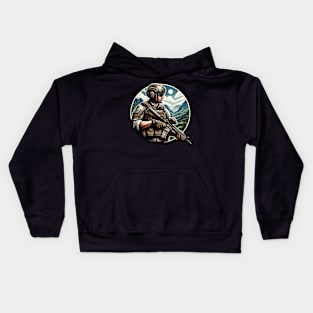 Tactical Man Kids Hoodie